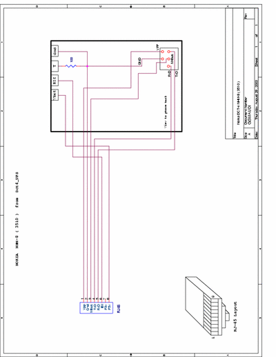 Nokia 3510/3510i Cable Schematics (RJ-45) 3510/3510i Cable Schematics (RJ-45) for UFS HWK and other Dongles Uploaded By LBOZ GSM
