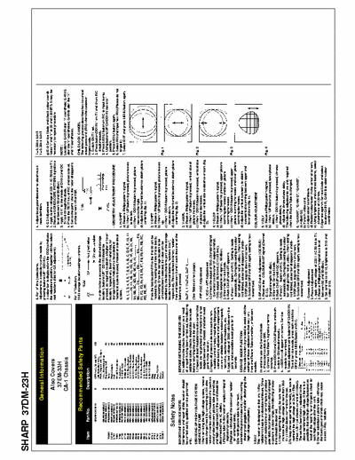 Sharp 37DM-23H SHARP 37DM-23H
Also Covers
37EM-33H
CA-1 Chassis