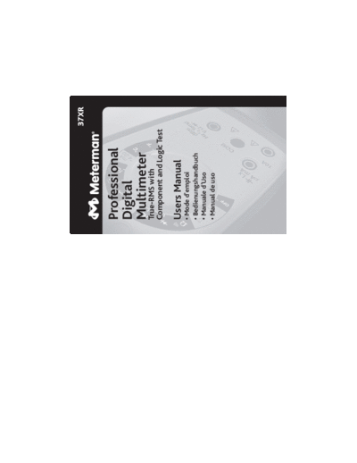 Meterman 37XR User Manual.