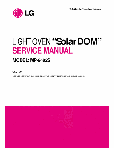 LG MP-9482s service manual part1