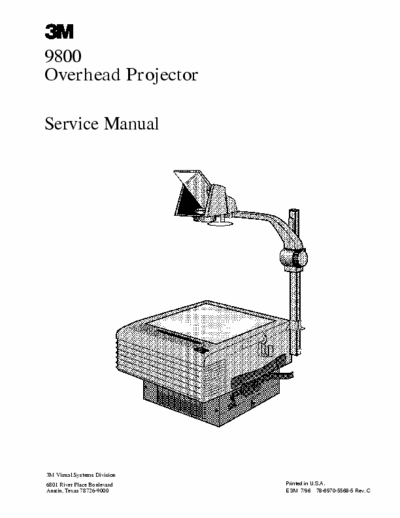 3M 9800 3M 9800 service manual