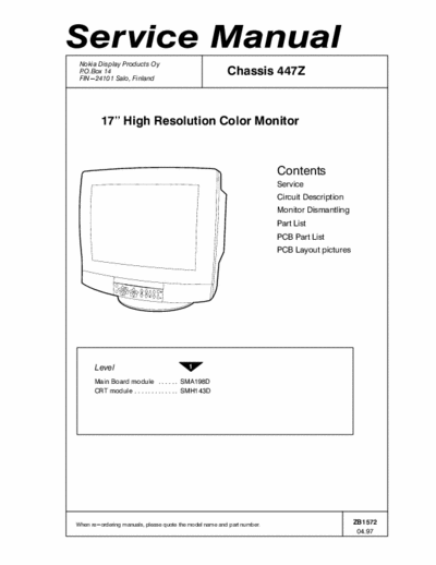 nokia 477zsm diagrama monitor nokia 447zsm