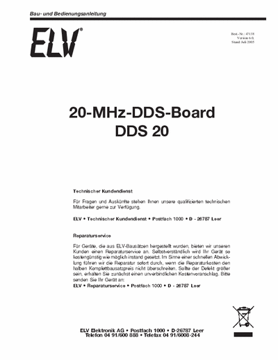 ELV DDS-2 DDS