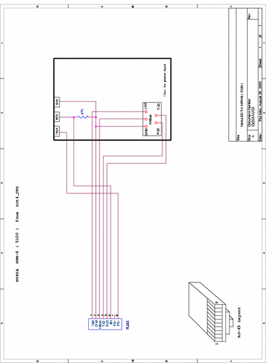 Nokia 5100 Nokia 5100 Cable Schematics (RJ-45) for UFS HWK
and other Dongles

Uploaded By LBOZ GSM

http://lbozgsm.128mb.com/