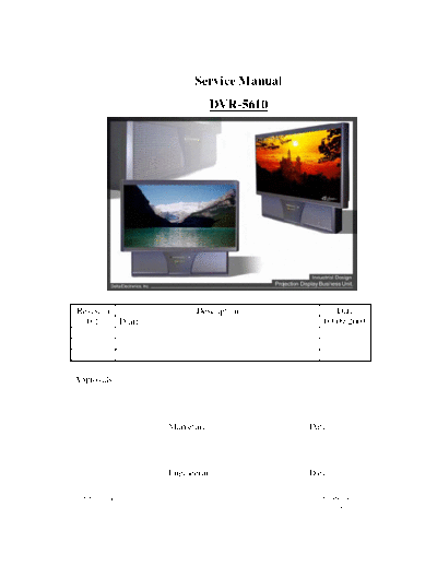 Various DVR-5610 56 inch HD-TV