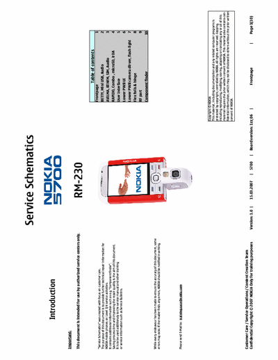 Nokia 5700 Mainboard Factory Diagram !!!!!