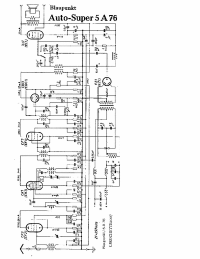 Blaupunkt 5A76 schéma electrique