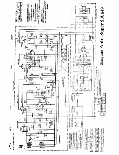 Blaupunkt 5A649 schéma electrique