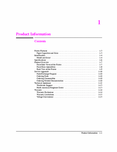 HP 5L 6L 5L 6L service manual chapter 1