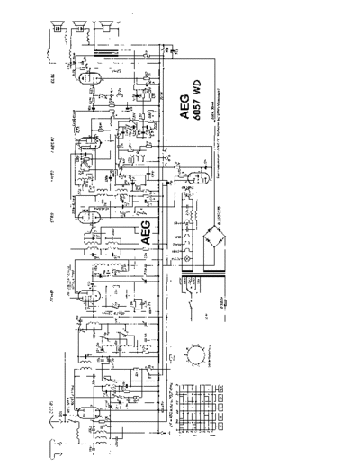 AEG 6057WD Radio schematic