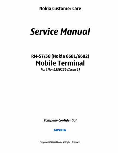 Nokia 6681 [6682] Service Manual Mobile Terminal - 2005 - Part 1/17 - Pag. 390