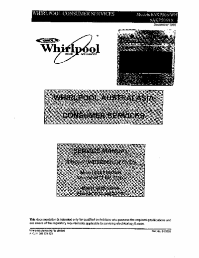 whirlpool 6AKP506-IX_Ver857750653010 whirlpool 6AKP506-IX_Ver857750653010 service manual