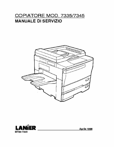 Lanier Lanier 7335_7345 Service manual
