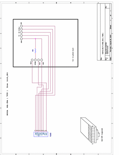 Nokia 7650 Cable Schematics Nokia 7650 Cable Schematics (RJ-45) for UFS HWK
and other Dongles

Uploaded By LBOZ GSM

http://lbozgsm.128mb.com/
