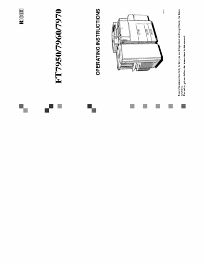 RICOH FT7950 Ricoh FT7950 operators guide