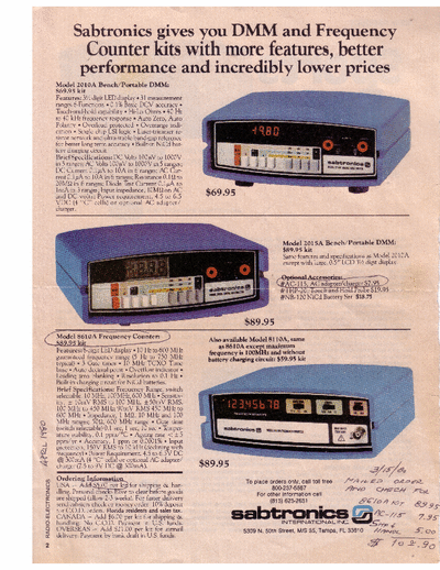 Sabtronics 8610A Counter Kit Ads.pdf, Pictorials(incl.Schematic).pdf, Manual.pdf (US Legal-size booklet)