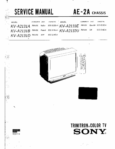 SONY AE-2A Sony AE-2A SERVICE MODE