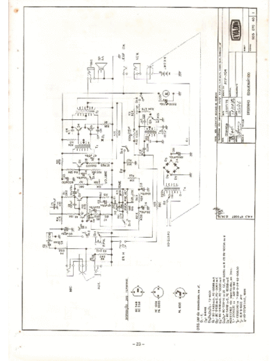 Aiko ATP-704 Cassette player schematics