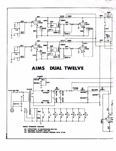 AIMS Dual Twelve Schematics and layout