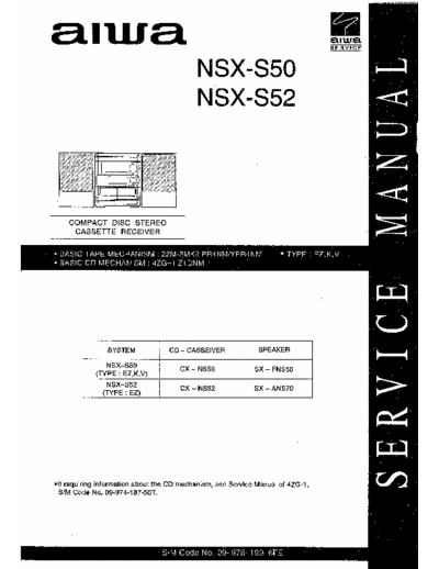 Aiwa NSX-350M Service Manual OF AIWA CX-N350MU