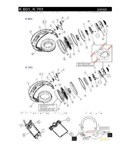 AKG K701 AKG k701 expanded and part numbers