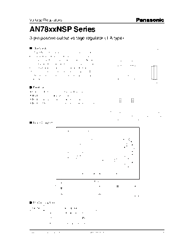 Panasonic  AN78xxNSP Series Datasheet