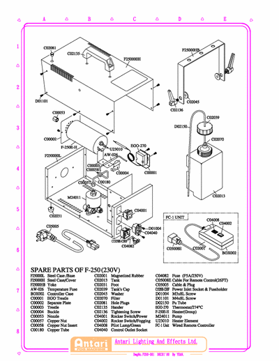 Antari F-250 Smoke Machine Antari - F-250