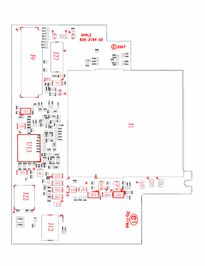 Apple iPhone 2G Circuit diagram (schematic) and layout diagram for iPhone 2G.