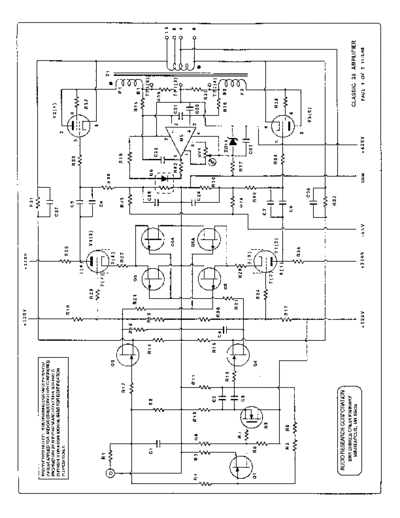 Acoustic Research Classic 30 Schematics