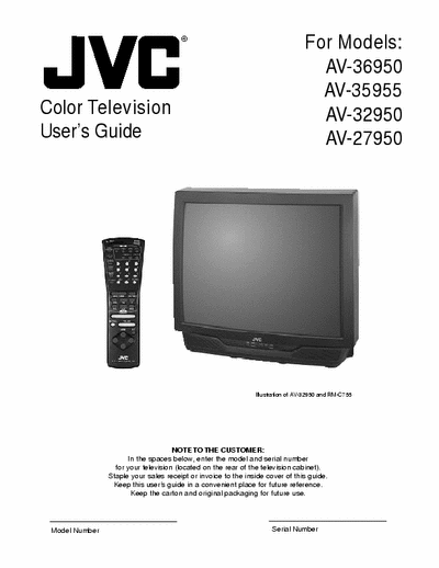 JVC AV-36950 28 page user