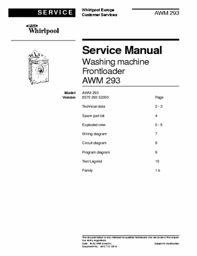 whirlpool AWM293_Ver857029353300 whirlpool AWM293_Ver857029353300 service manual