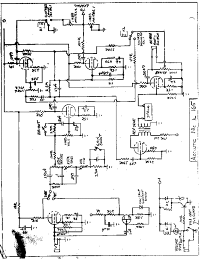 Acoustic 165 Schematics