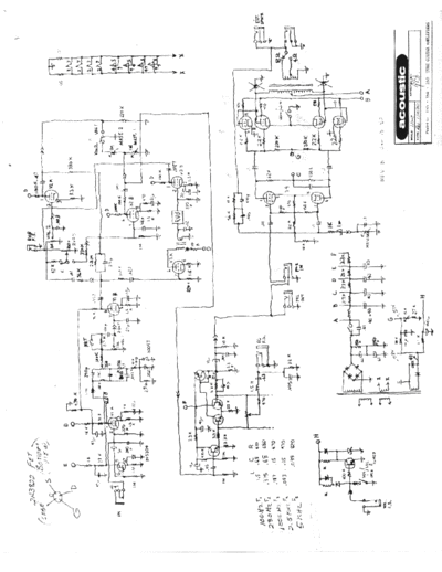 Acoustic 160 164 165 Schematics