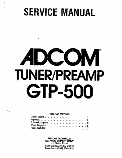 Adcom GTP500 tuner preamplifier
