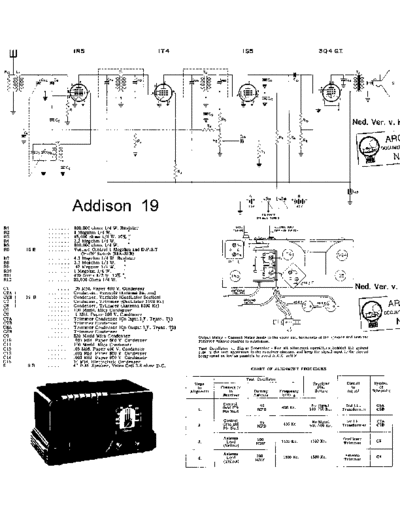 Addison 19 Radio receiver