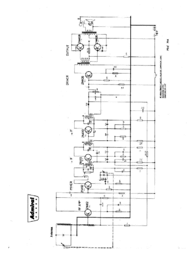 Admiral 714 Radio schematic