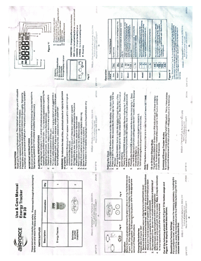 AirForce PM30 AirForce PM30 Energy Tracker - User Manual for energy monitor device