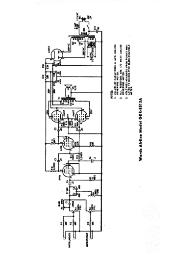 Wards Airline GDR-8513A Schematics