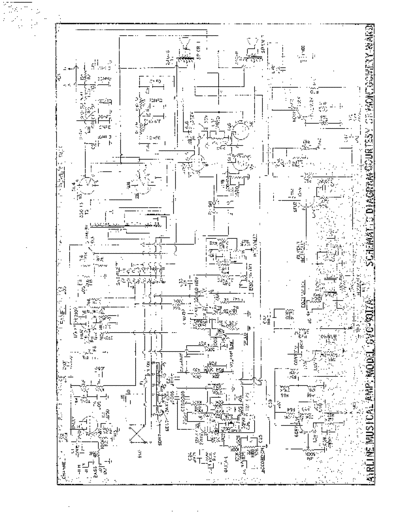 Wards Airline GVC-9017A Musical Instrument Amplifier Schematics