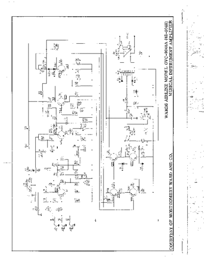Wards Airline GVC-9048A Musical Instruments Amplifier schematics