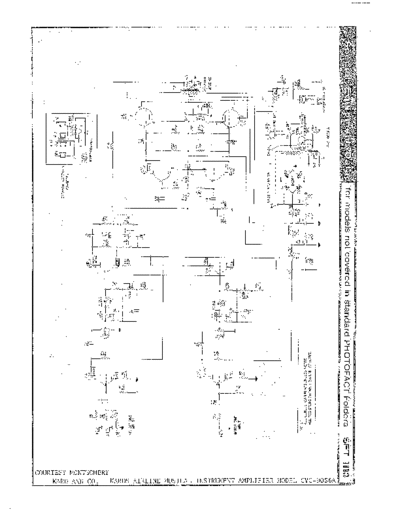 Wards Airline GVC-9056A Musical Instruments Amplifier schematics