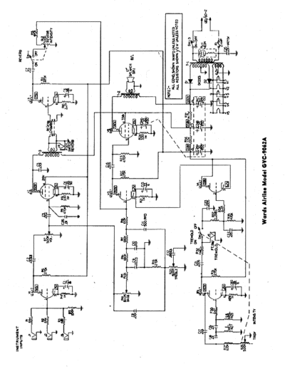 Wards Airline GVC-9062A Musical Instruments Amplifier schematics
