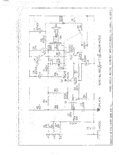 Wards Airline GVC-9090A GVC-9091A Musical Instruments Amplifier schematics