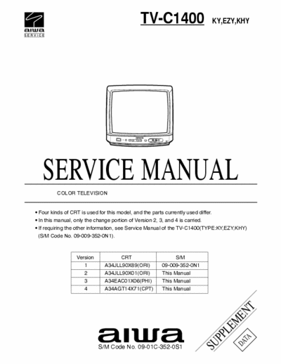 Aiwa C1400_09-01C-352-0S1 AiwaTV-C1400_09-01C-352-0S1