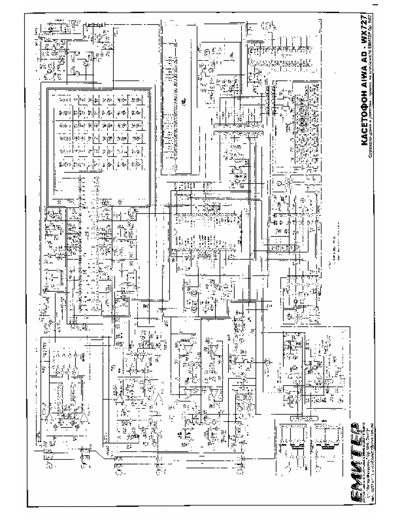Aiwa AD-WX727 Schematic for the stereo cassette player Aiwa AD-WX727.