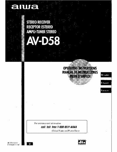 Aiwa AV-D58 AV-D58 Owner