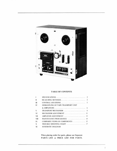 Akai 1729W tape deck