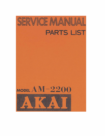 Akai AM2200 integrated amplifier