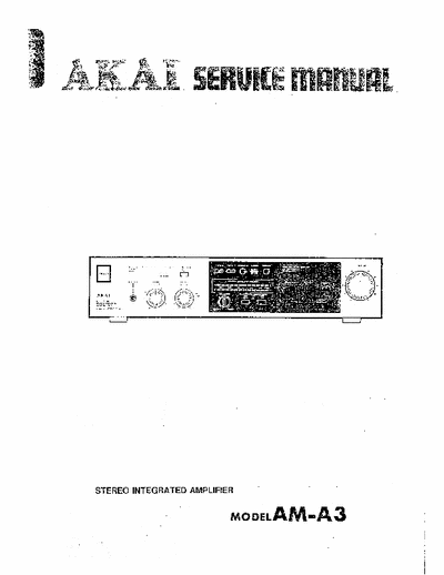 Akai AMA3 amplifier