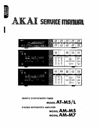 Akai AMM5 & 7 & ATM5 amplifier